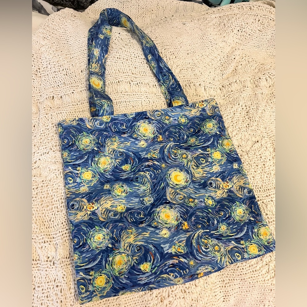 Starry night tote bag